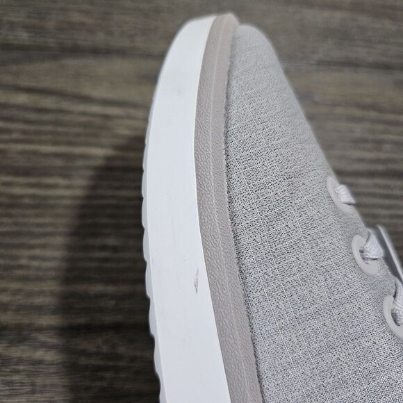 Allbirds Women's Wool Piper Woven Sneakers Pewter Grey Blizzard Sole, Size 10 - Picture 8 of 10